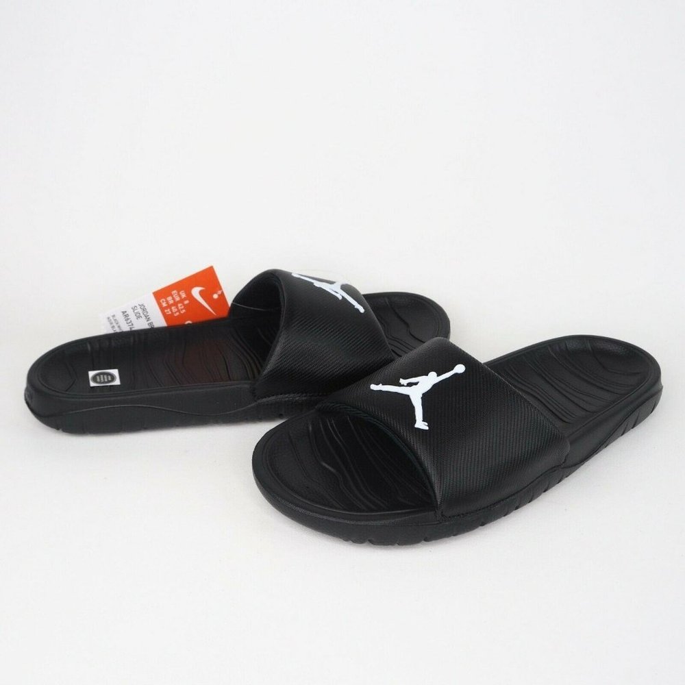Nike Air Jordan Break Slide Mens Sandals Black Wht - Picture 7 of 11